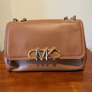 Michael Kors Brown Leather Shoulder Bag